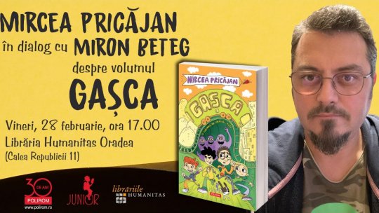 Mircea Pricăjan în dialog cu Miron Beteg despre volumul „Gașca”, la Oradea