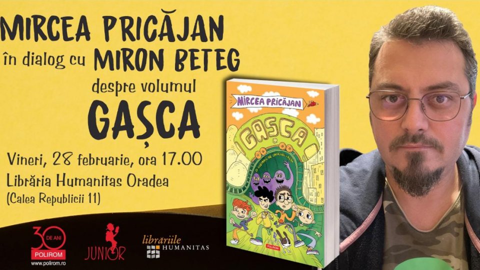 Mircea Pricăjan în dialog cu Miron Beteg despre volumul „Gașca”, la Oradea