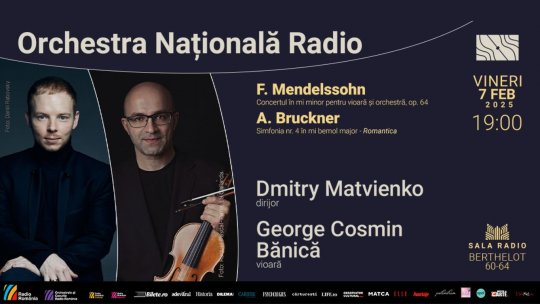 În luna îndrăgostiților, Simfonia nr. 4 – „Romantica” de Anton Bruckner, la Sala Radio