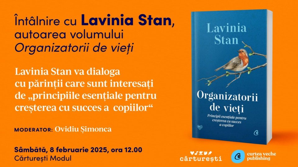 Curtea Veche Publishing - lansare și dezbatere: cum ne creștem copiii? Experiența unei mame cu șase copii