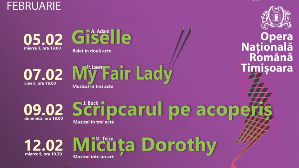 Musicalul „My Fair Lady” de Frederick Loewe, un spectacol presărat cu mult umor, are loc vineri, 7 februarie 2025, ora 19:00