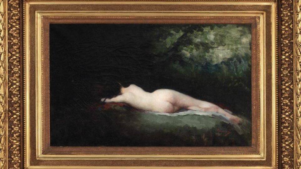 Tabloul „Nimfă dormind” de Nicolae Grigorescu, licitat estimativ la 100.000-200.000 de euro