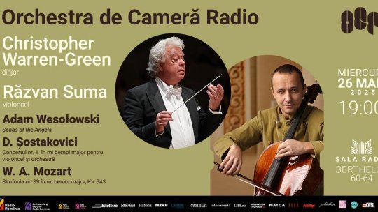 Violoncelistul Răzvan Suma cântă Șostakovici la Sala Radio