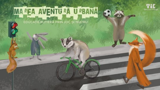 Verde la joc și teatru: „Marea aventură urbană” îi învață pe copii regulile de circulație rutieră