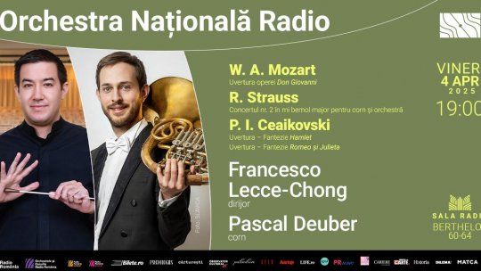 Hamlet, Romeo și Julieta sau Don Giovanni – uverturi celebre la Sala Radio