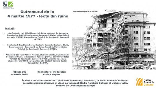 Excelență academică și inovație în ingineria seismică la UTCB