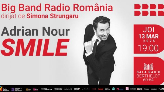 „SMILE”: Adrian Nour și Big Band-ul Radio prezintă  hit-uri cântate de Nat King Cole sau Frank Sinatra