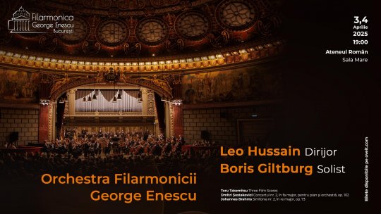 Faimosul pianist Boris Giltburg cântă Șostakovici, cu Filarmonica George Enescu și sub bagheta dirijorului Leo Hussain pe 3 și 4 aprilie