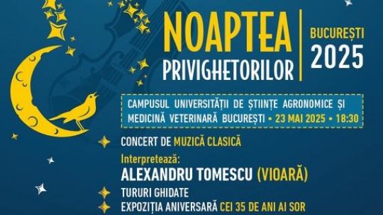 Cântăm pentru păsări, Donăm pentru păsări  Noaptea Privighetorilor 2025