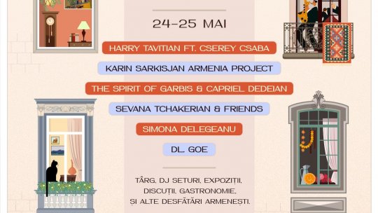 Prima ediție „Strada Armenească Pop-Up: All That Jazz”, pe 24 și 25 mai, în Cartierul Armenesc din București