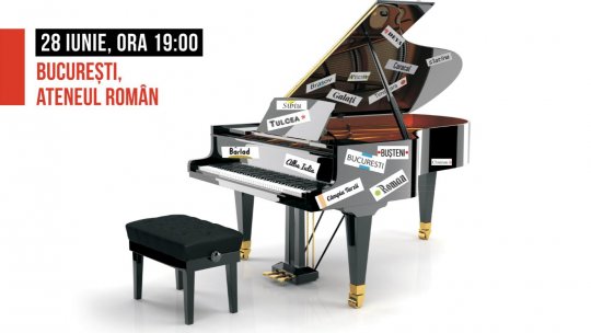 Bis-uri celebre oferite de Horia Mihail în concertele Pianului Călător în 15 ani, pentru prima dată într-un singur recital, la Ateneul Român, pe 28 iunie