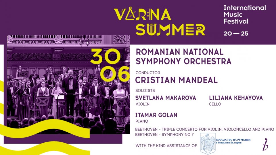 Orchestra Națională Simfonică a României concertează la Varna Summer Festival