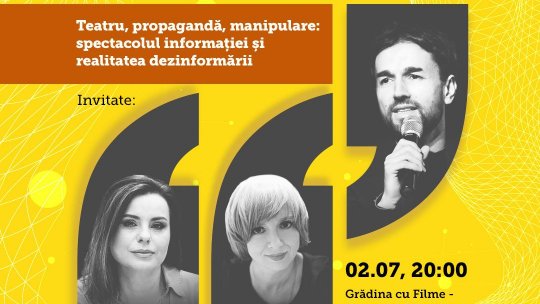 Despre teatru, propagandă, manipulare, cu Gianina Cărbunariu și Emilia Șercan la „Anotimpurile dialogului despre teatru cu Octavian Saiu”