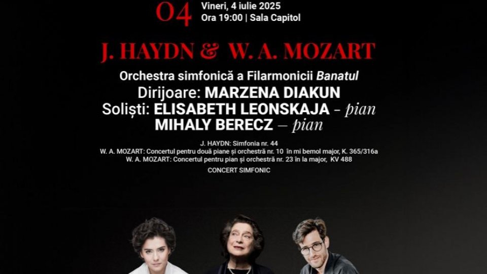 Elisabeth Leonskaja, pe scena Sălii Capitol, într-un concert dirijat de Marzena Diakun