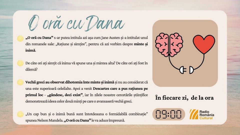 O oră cu Dana - Mintea și inima | PODCAST
