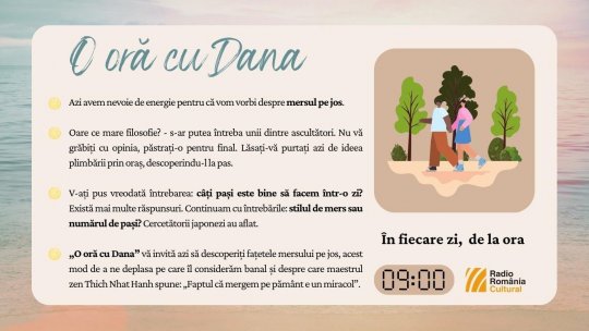 O oră cu Dana - Azi mergem pe jos! | PODCAST