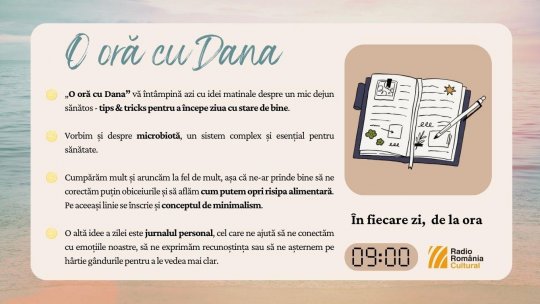 O oră cu Dana - Idei matinale | PODCAST