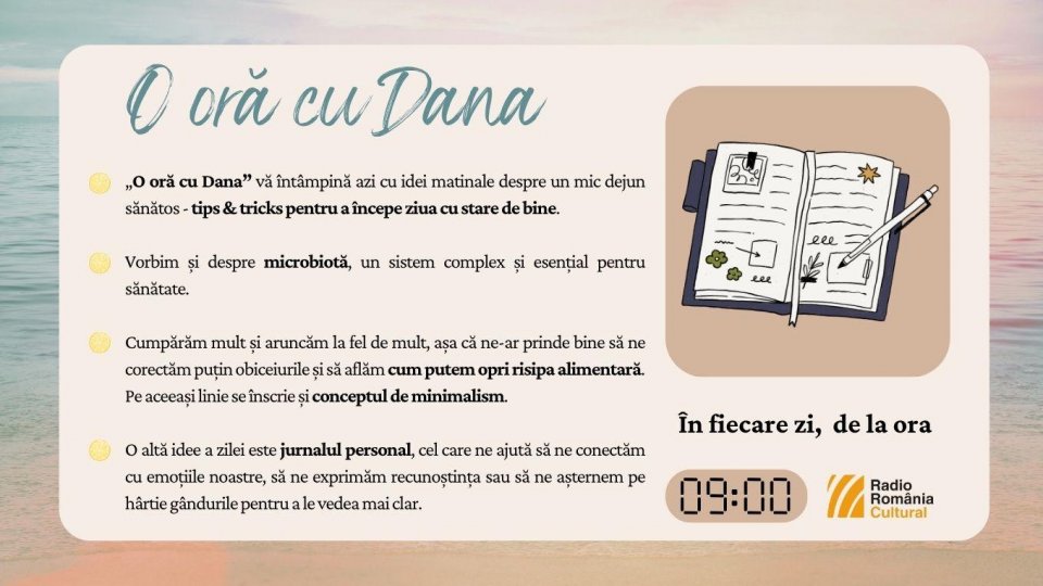 O oră cu Dana - Idei matinale | PODCAST