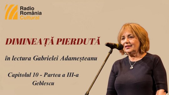 „Dimineață pierdută”, în lectura Gabrielei Adameșteanu – Capitolul 10 (partea a III-a)  – Geblescu