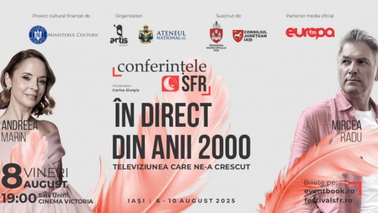 CONFERINȚELE SFR - Un nou proiect marca SFR. Prima ediție aduce în prim-plan voci puternice din cinema, literatură, televiziune și cultură