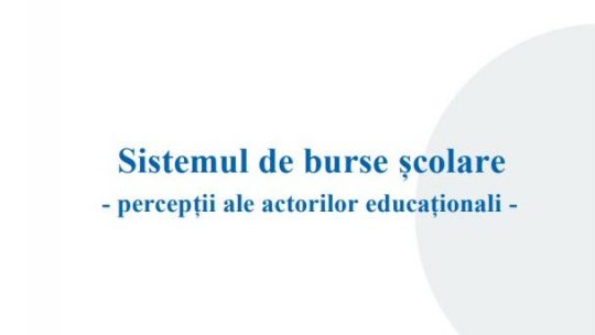 Stimulează bursele școlare participarea elevilor la educație?