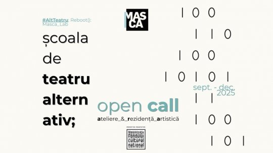 Open Call: Școala de teatru alternativ la Teatrul Masca (septembrie-noiembrie 2025)
