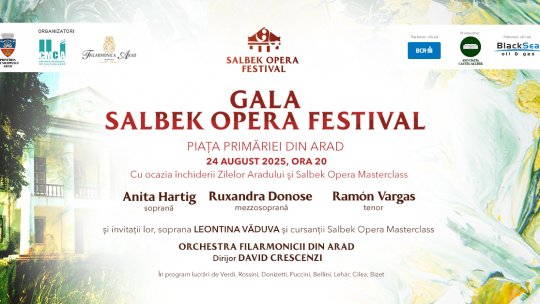 Anita Hartig, Ruxandra Donose, Ramón Vargas şi Leontina Văduva, la Gala Salbek Opera Masterclass din 24 august