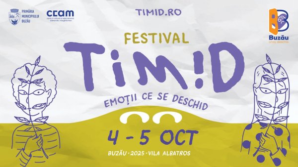 Festivalul TIM!D 4-5 octombrie 2025, Buzău, Vila Albatros (Centrul Cultural și Educațional „Alexandru Marghiloman”)