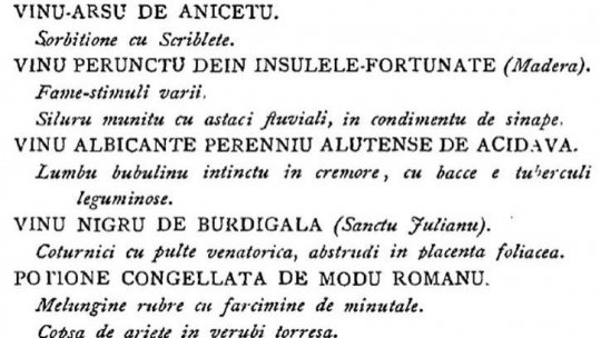Cultura la farfurie. Vocabularul culinar construit, de la meniul latinist al lui Alexandru Odobescu la manifestul lui Marinetti