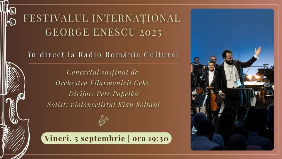Festivalul Internațional George Enescu 2025: Concertul susținut de Orchestra Filarmonicii Cehe, în direct la Radio România Cultural