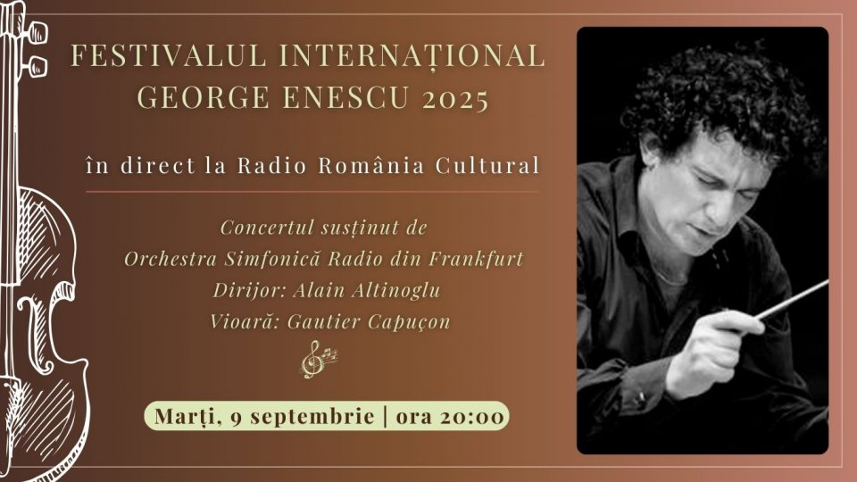 Festivalul Internațional George Enescu 2025: Concertul susținut de Orchestra Simfonică Radio din Frankfurt, în direct la Radio România Cultural