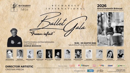 Maria Kochetkova, o stea a baletului mondial, în premieră în România, în cadrul Galei Bucharest International Ballet dedicată lui Constantin Brâncuși