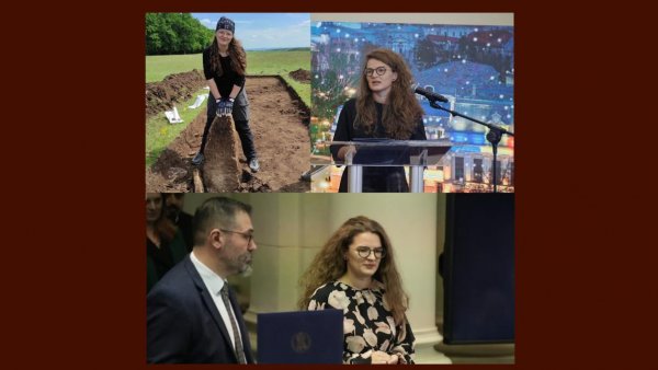 Casandra Brașoveanu: "Arheologia fără pasiune nu poate fi făcută. Când reușești cu truela să atingi ceva în sol și știi că urmează o descoperire...sentimentul acela merită să faci arheologie!"