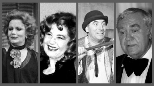 Rodica Tapalagă, Vasilica Tastaman, Toma Caragiu și Dem Rădulescu, într-o înregistrare istorică la Radio România Cultural