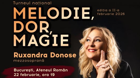Sub ninsoare, spre o seară de poveste la Ateneul Român: Ruxandra Donose și Sergiu Tuhuțiu aduc Melodie, Dor, Magie la București, pe 22 februarie