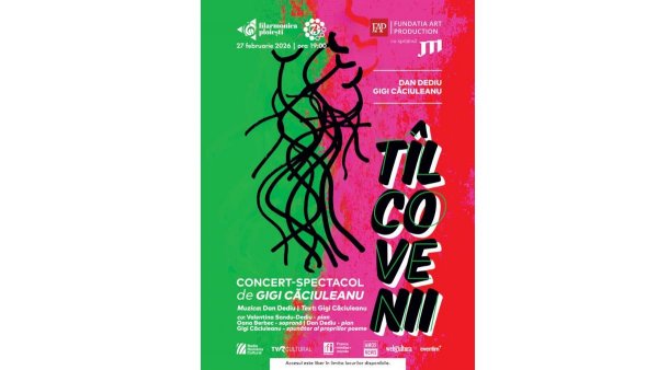 “TÎLCOVENIILE” ajung la Ploiești - muzică și poezie la Filarmonica Paul Constantinescu