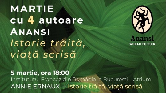 În martie, patru întâlniri despre memorie, istorie și ficțiune: Anansi lansează seria de evenimente „Istorie trăită, viață scrisă”