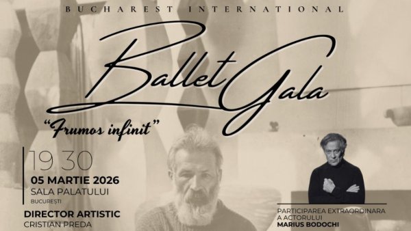 Marius Bodochi dă voce universului lui Brâncuși, la Bucharest International Ballet Gala