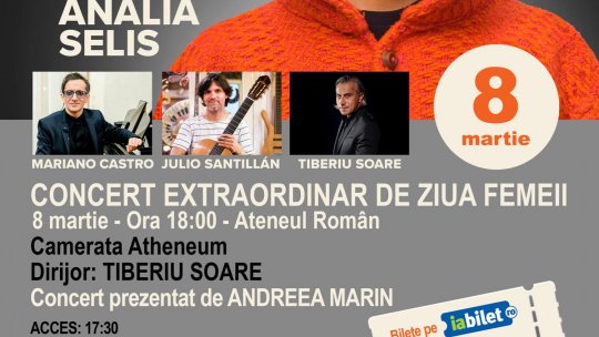 Turneul Național „Volver” se încheie într-o notă strălucitoare, cu un eveniment special dedicat Zilei Internaționale a Femeii, pe 8 Martie, la Ateneul Român din București