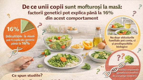 raportuldegarad - De ce unii copii sunt mofturoși la masă: factorii genetici pot explica până la 16% din acest comportament