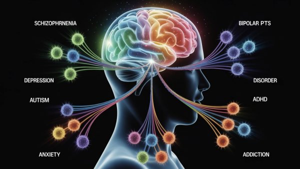 Ce au în comun genetic schizofrenia, depresia și dependențele? Un studiu global descifrează „harta” genetică a bolilor psihice