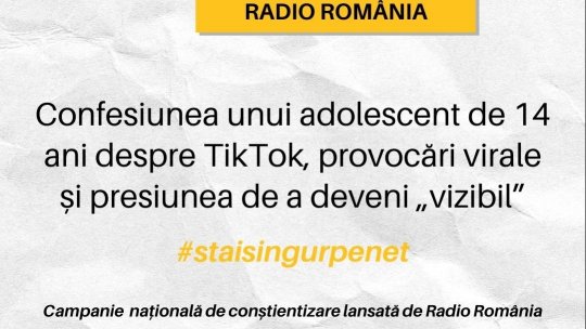 Stai sigur pe net. Confesiunea unui adolescent de 14 ani despre TikTok, provocări virale și presiunea de a deveni „vizibil”