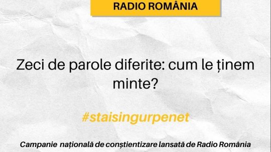 Stai sigur pe net. Zeci de parole diferite: cum le ținem minte?
