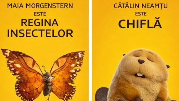 Maia Morgenstern și Cătălin Neamțu dau voce personajelor din filmul „Hopperi”, noua producție Pixar