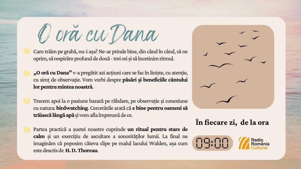 O oră cu Dana - Poezia naturii | PODCAST