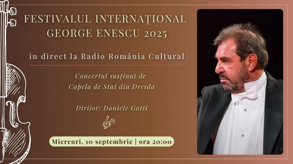 Festivalul Internațional George Enescu 2025: Concertul susținut de Capela de Stat din Dresda, în direct la Radio România Cultural