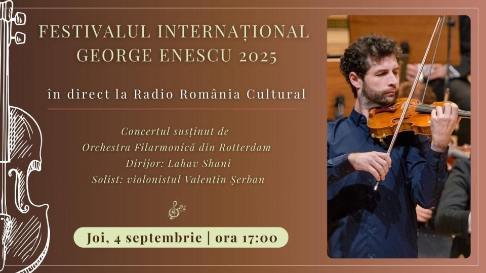 Festivalul Internațional George Enescu 2025: Concertul susținut de Orchestra Filarmonică din Rotterdam, în direct la Radio România Cultural