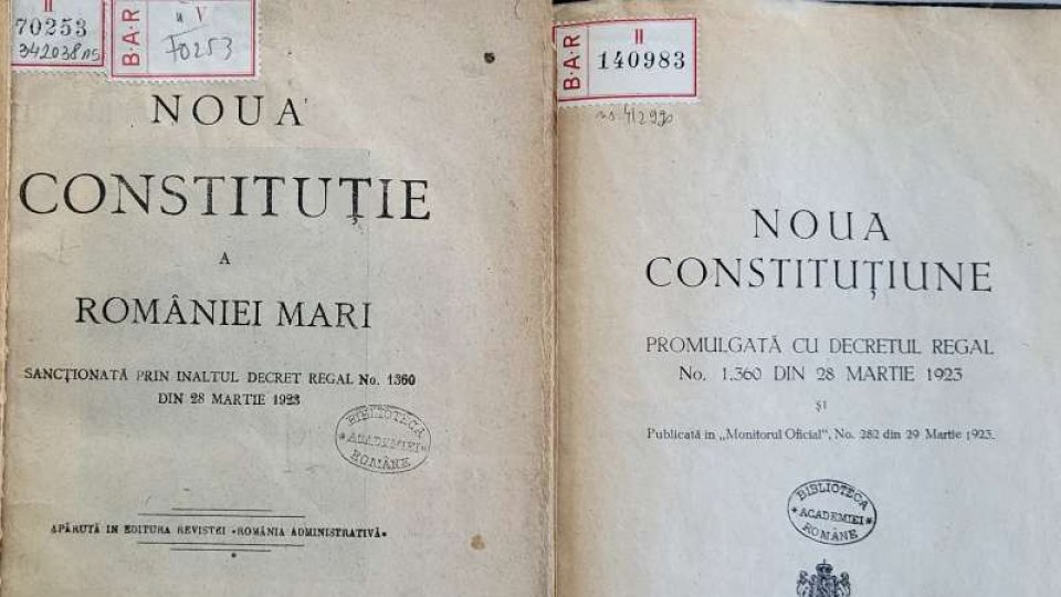 Timpul prezent - Ioan Stanomir despre Constituţia din 1923 şi „democraţia de vitrină”