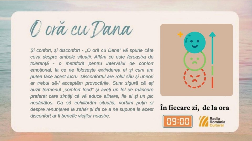 O oră cu Dana - Și confort, și disconfort | PODCAST