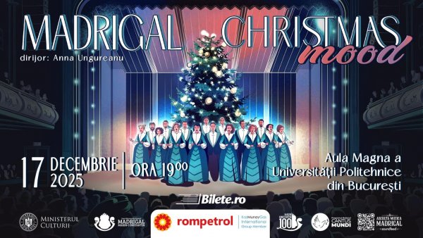 Concert suplimentar „Madrigal: Christmas Mood” la București - 17 decembrie, ora 19:00